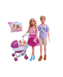 Wiky panenka s rodinou, 30 cm