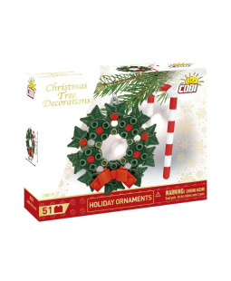 Cobi 20009 Ozdoba na stromeček Věnec, 51 kostek