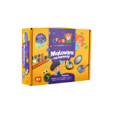 Created Malování na kameny svítící ve tmě, barvy, štětce a doplňky