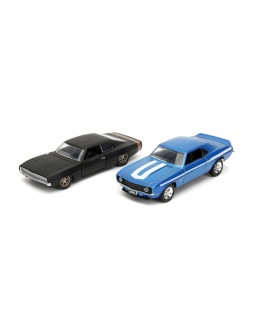 Rychle a zběsile Twin Pack Chevrolet Camaro 1969 a Dodge Charge Wide Body 1968, 1:32