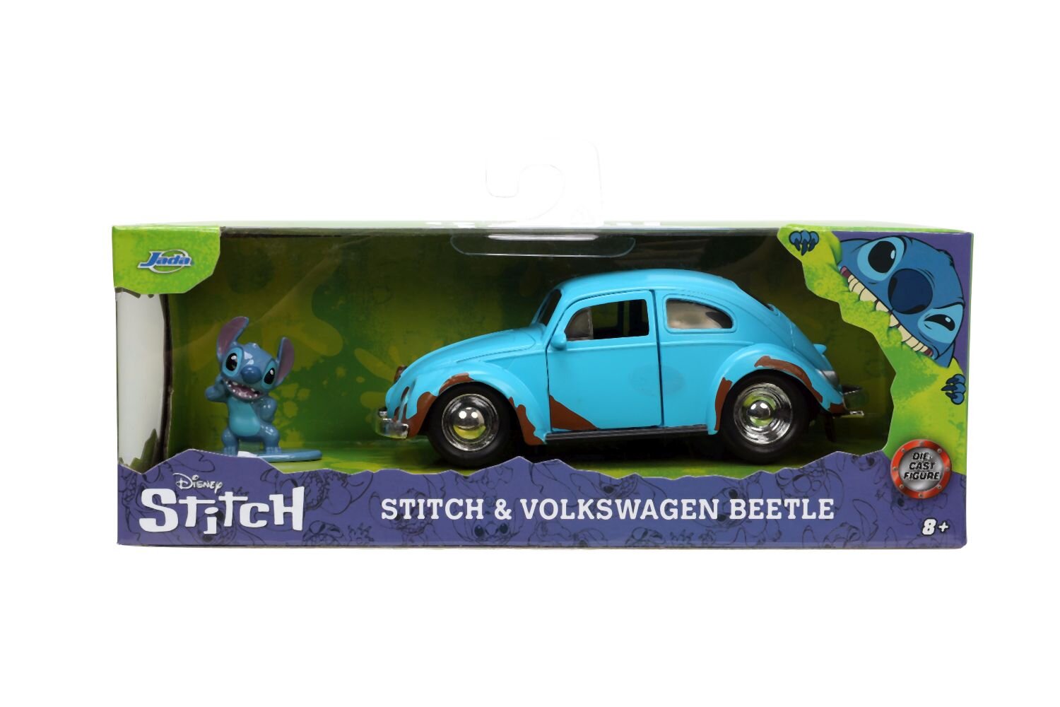 Lilo & Stitch auto 1959 VW Beetle 1:32 a figurka Stitch