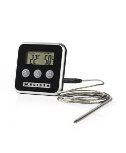 Digitální teploměr na maso do trouby, časovač, alarm