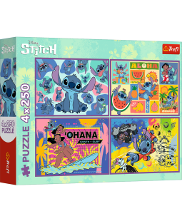 Trefl Puzzle Lilo and Stitch 4x250 dílků