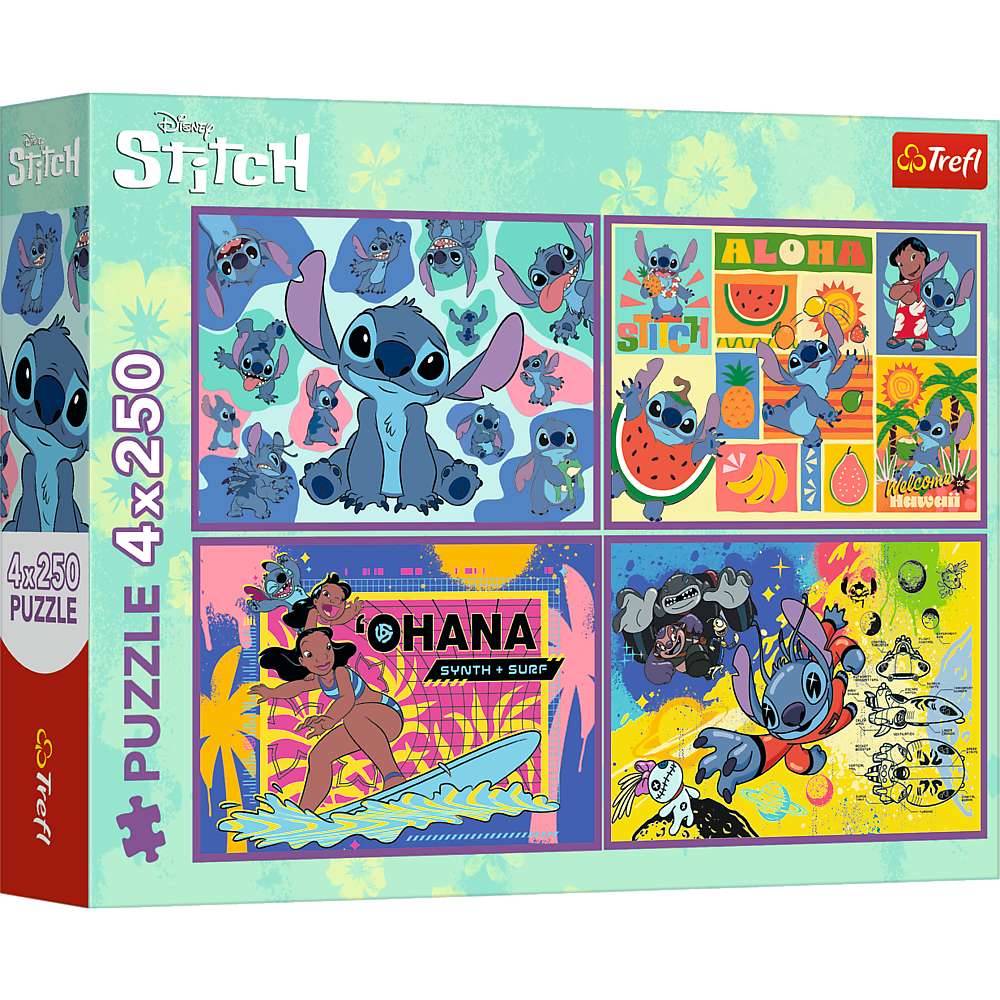 Trefl Puzzle Lilo and Stitch 4x250 dílků