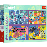 Trefl Puzzle Lilo and Stitch 4x250 dílků
