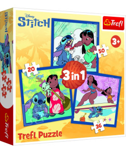 Trefl Puzzle Den se Stitchem 60 dílků