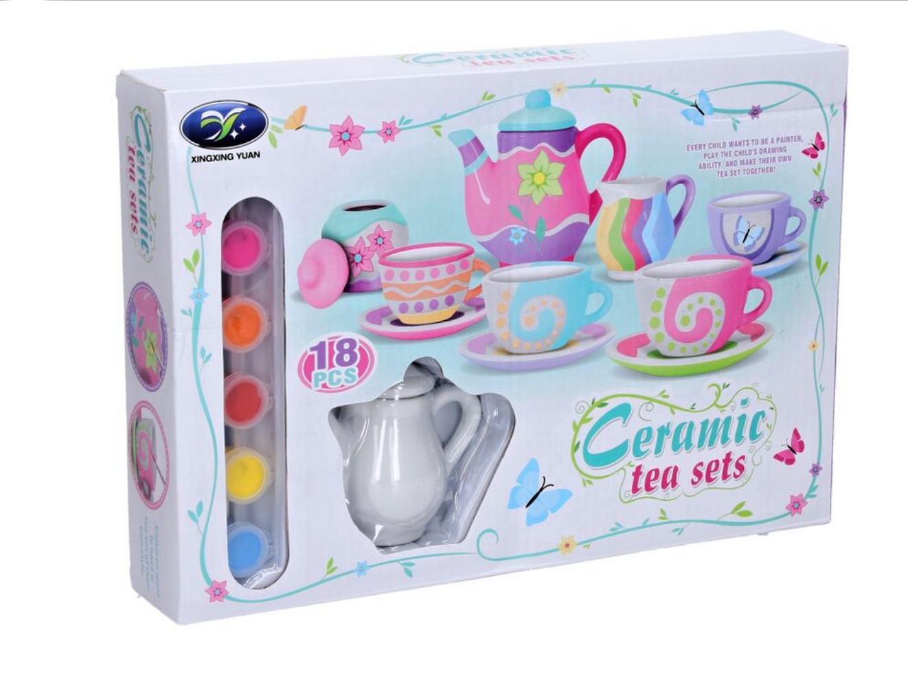 Wiky kreativní set, Malování čajové soupravy