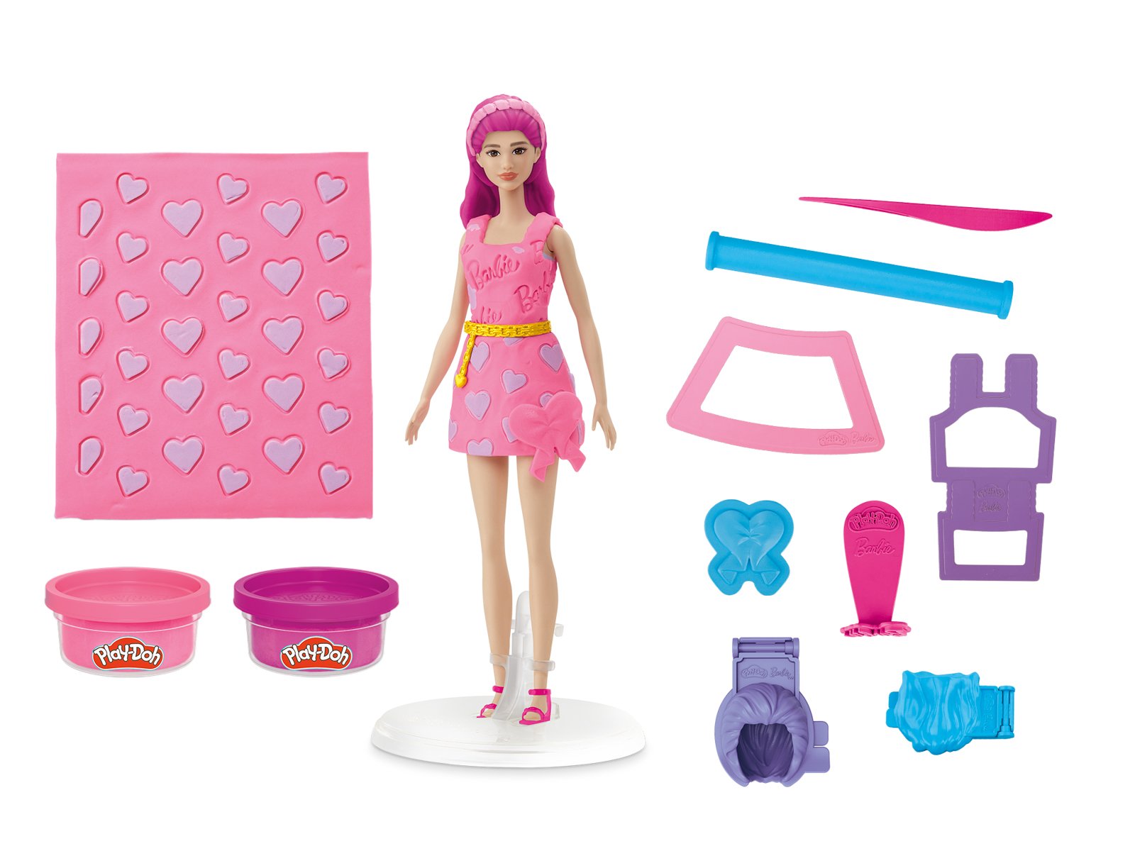 Hasbro Play-Doh Barbie vlasy a srdce