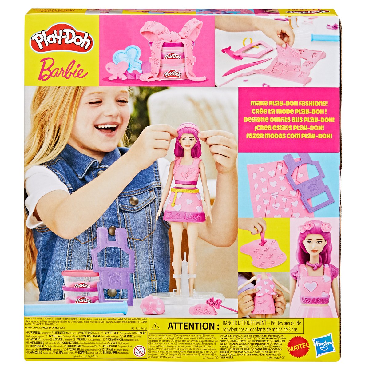 Hasbro Play-Doh Barbie vlasy a srdce