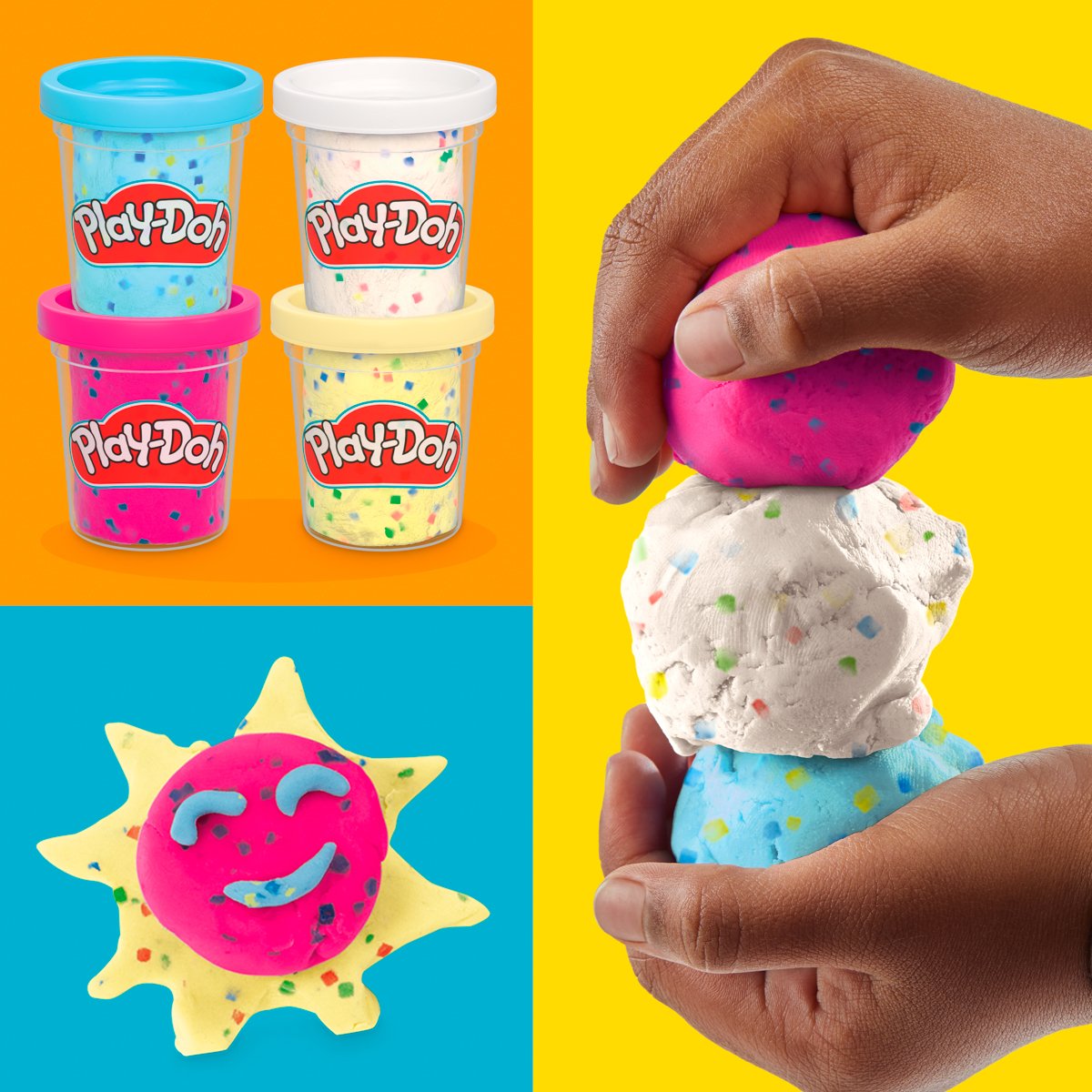 Hasbro Play-Doh 4ks kelímků s konfetami
