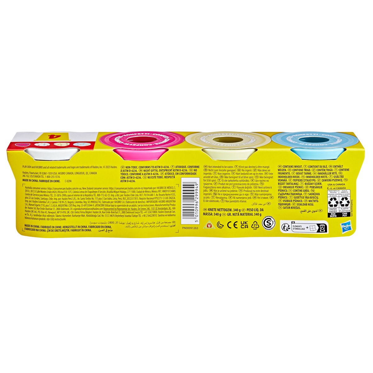 Hasbro Play-Doh 4ks kelímků s konfetami