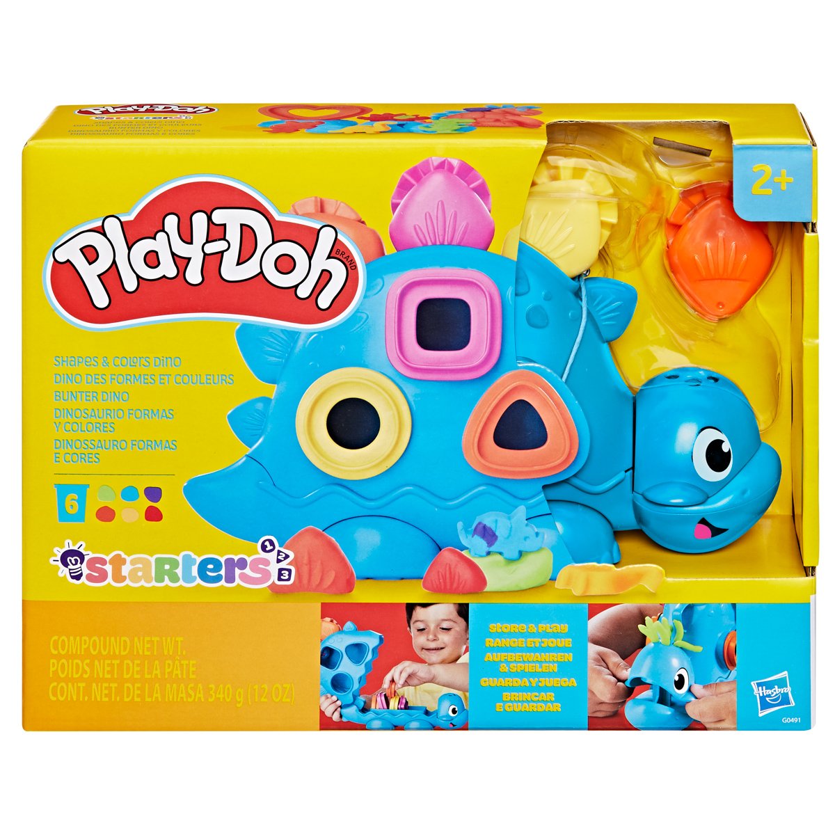 Hasbro Play-Doh Tvary a barvy Dino