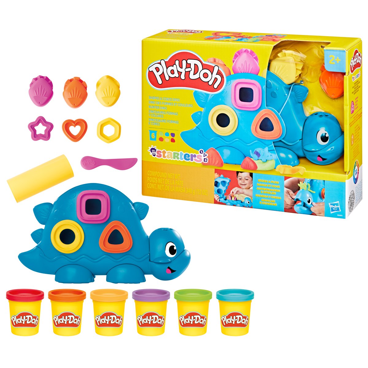 Hasbro Play-Doh Tvary a barvy Dino
