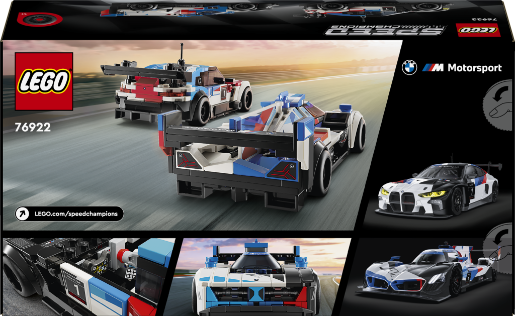 LEGO Speed Champions 76922 Závodní auta BMW M4 GT3 a BMW M Hybrid V8