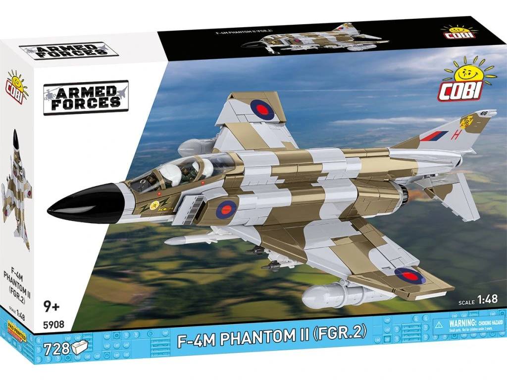 Cobi 5908 Armed Forces F-4M Phantom II, 1:48, 728 kostek
