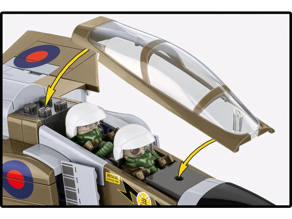 Cobi 5908 Armed Forces F-4M Phantom II, 1:48, 728 kostek