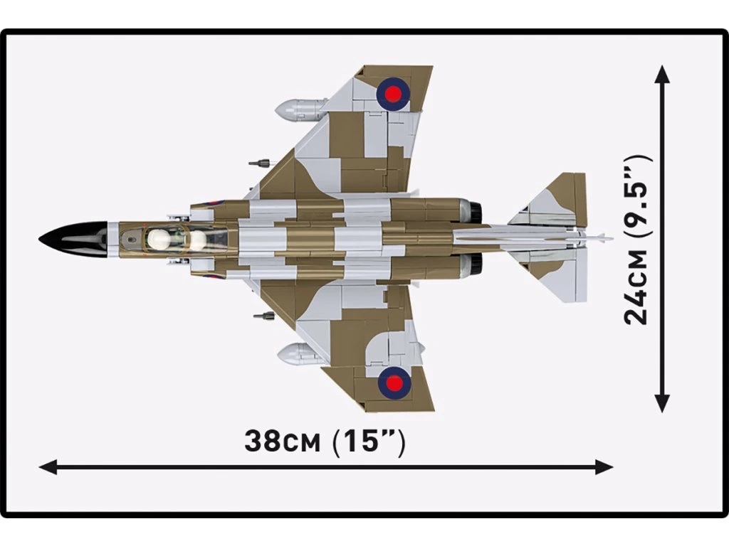 Cobi 5908 Armed Forces F-4M Phantom II, 1:48, 728 kostek