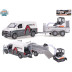 Kids Globe Traffic VW Transporter s přívěsem a minibagrem na zpětný chod, 27cm
