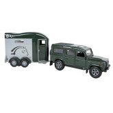 Kids Globe Traffic Farming Land Rover s přívěsem na zpětný chod, 26cm