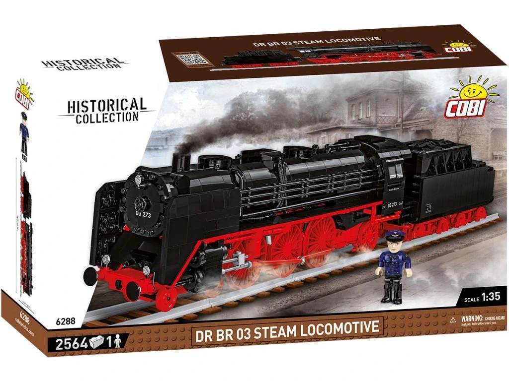 Cobi 6288 Parní lokomotiva DR BR 03, 1:35, 2564 kostek