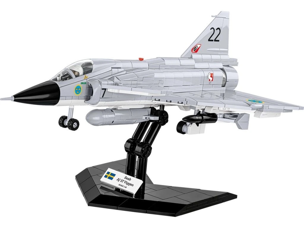 Cobi 5915 Armed Forces SAAB AJ37 VIGGEN, 1:48, 881 kostek