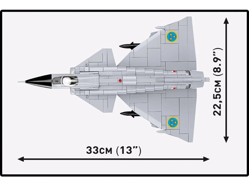 Cobi 5915 Armed Forces SAAB AJ37 VIGGEN, 1:48, 881 kostek
