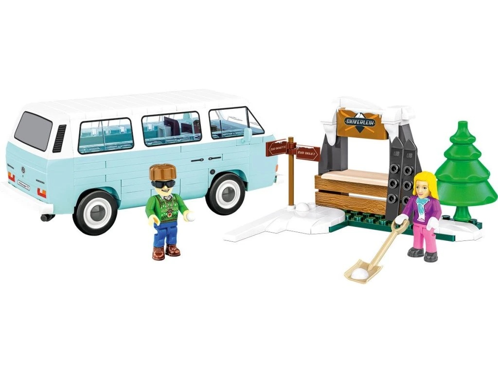 Cobi 24639 Volkswagen T3 zimní dobrodružství, 1:35, 189 kostek
