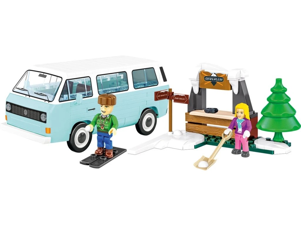 Cobi 24639 Volkswagen T3 zimní dobrodružství, 1:35, 189 kostek
