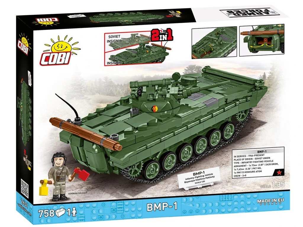 Cobi 2631 Armed Forces BMP-1, 1:35, 758 kostek