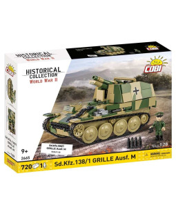 Cobi 2665 II WW Sd.Kfz. 138/1 Grille Ausf. M, 1:28, 720 kostek
