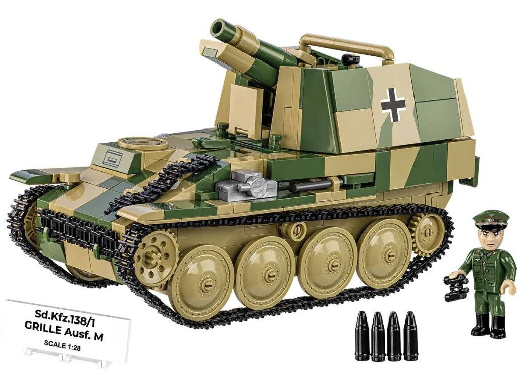 Cobi 2665 II WW Sd.Kfz. 138/1 Grille Ausf. M, 1:28, 720 kostek