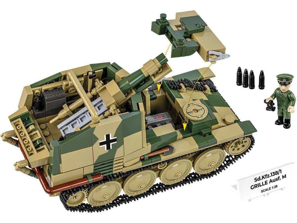 Cobi 2665 II WW Sd.Kfz. 138/1 Grille Ausf. M, 1:28, 720 kostek