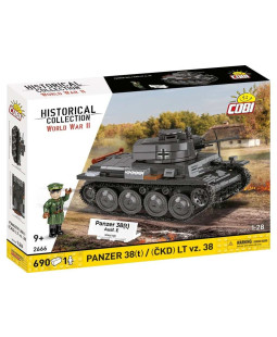 Cobi 2666 II WW Panzer 38(t)/ČKD LT vz. 38, 1:28, 690 kostek