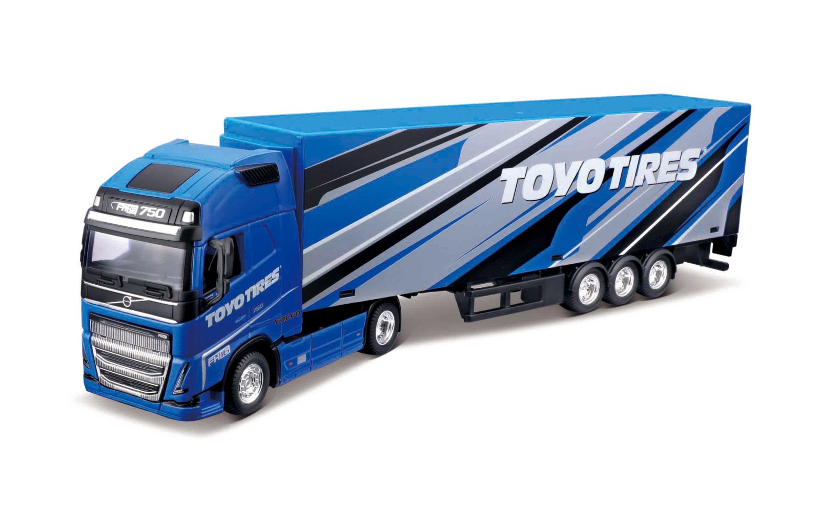 Bburago Kamion Volvo FH16 Globetrotter 750 XXL/Trailer, TOYO TIRES, 1:43
