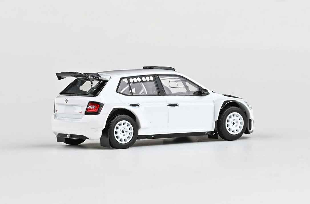 Abrex Škoda Fabia III FL Rally2 Evo (2019), Šotolinová kola Motorsport, 1:43, Bílá