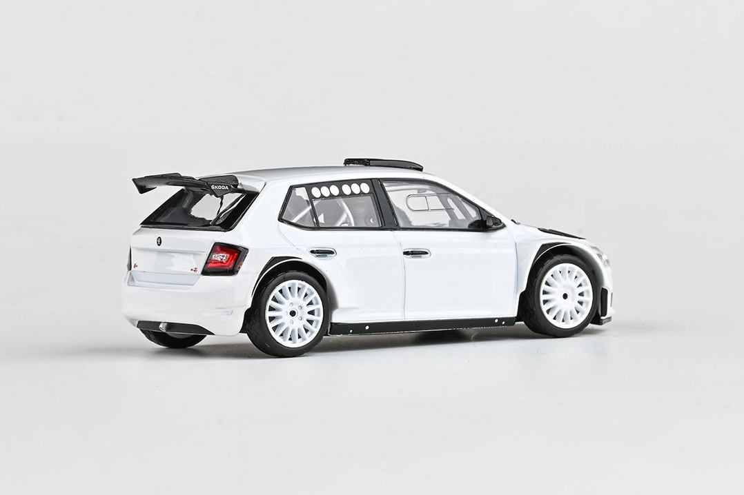 Abrex Škoda Fabia III FL Rally2 Evo (2019), Asfaltová kola Motorsport, 1:43, Bílá
