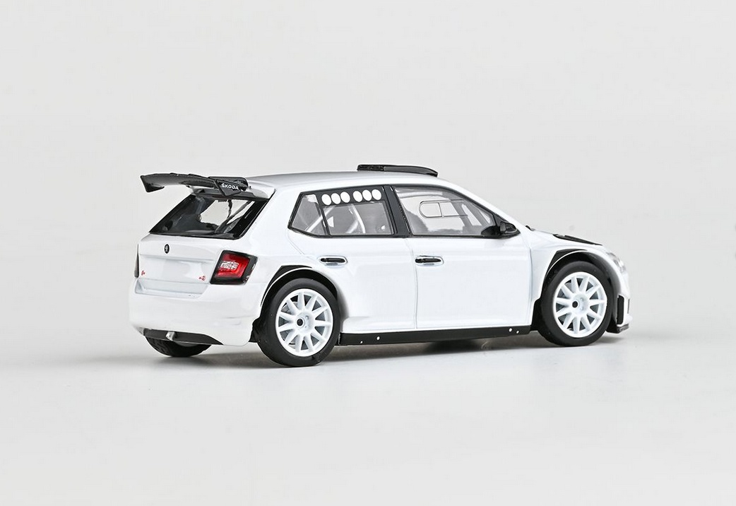 Abrex Škoda Fabia III FL Rally2 Evo (2019), Asfaltová kola zákaznická, 1:43, Bílá