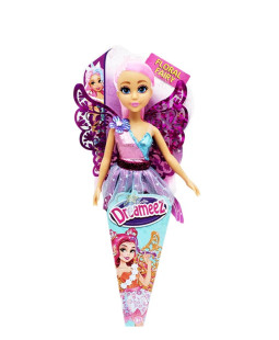 FUNVILLE Dreameez víla, panenka v kornoutu, růžová, 29cm