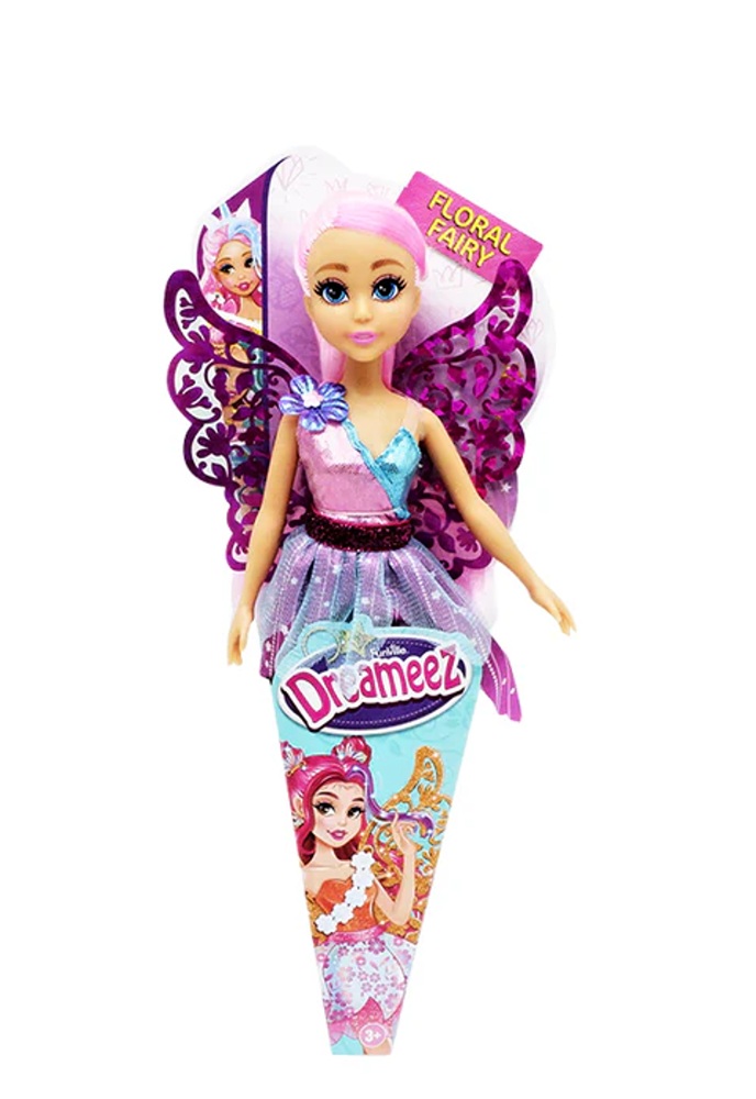 FUNVILLE Dreameez víla, panenka v kornoutu, růžová, 29cm