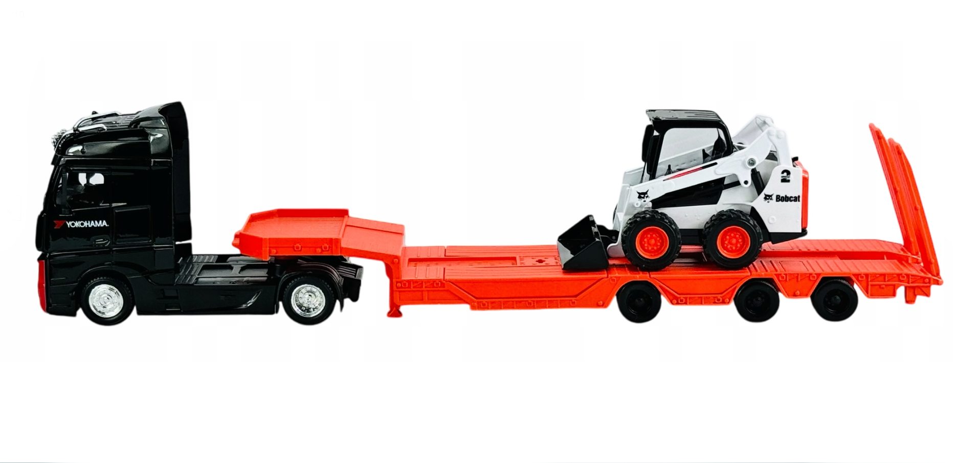 Bburago Haulers construction, Kamion M-B Actros Gigaspace s Bobcat nakladačem, 1:43