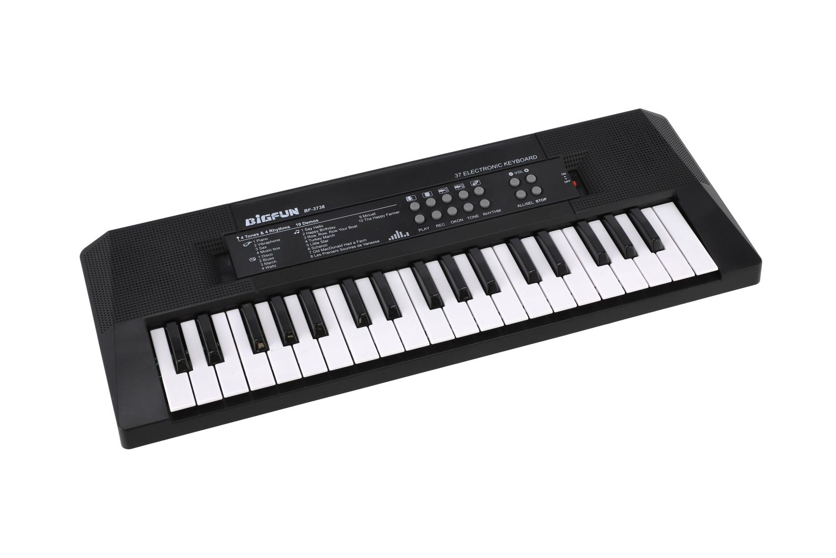 Klávesy Bigfun BF-3738, pianko pro děti, 37 kláves, mikrofon, 40cm