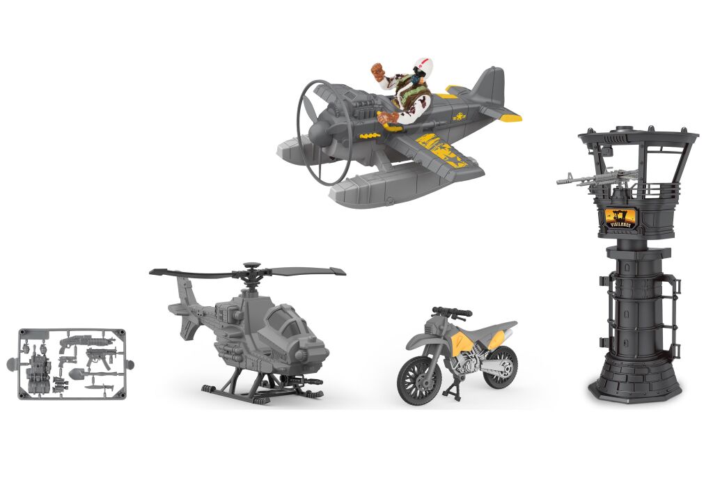Wiky Vojenský set s letadlem 21cm