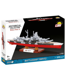 Cobi 4853 II WW Battleship Tirpitz, 1:700, 593 kostek