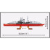 Cobi 4853 II WW Battleship Tirpitz, 1:700, 593 kostek