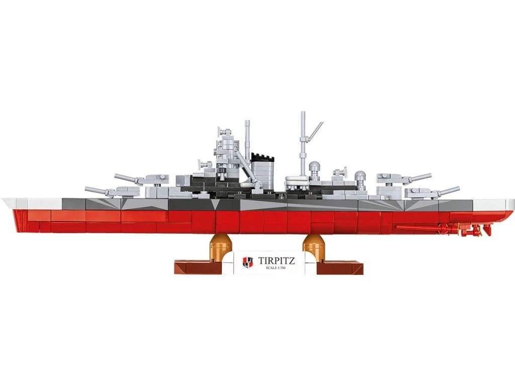 Cobi 4853 II WW Battleship Tirpitz, 1:700, 593 kostek