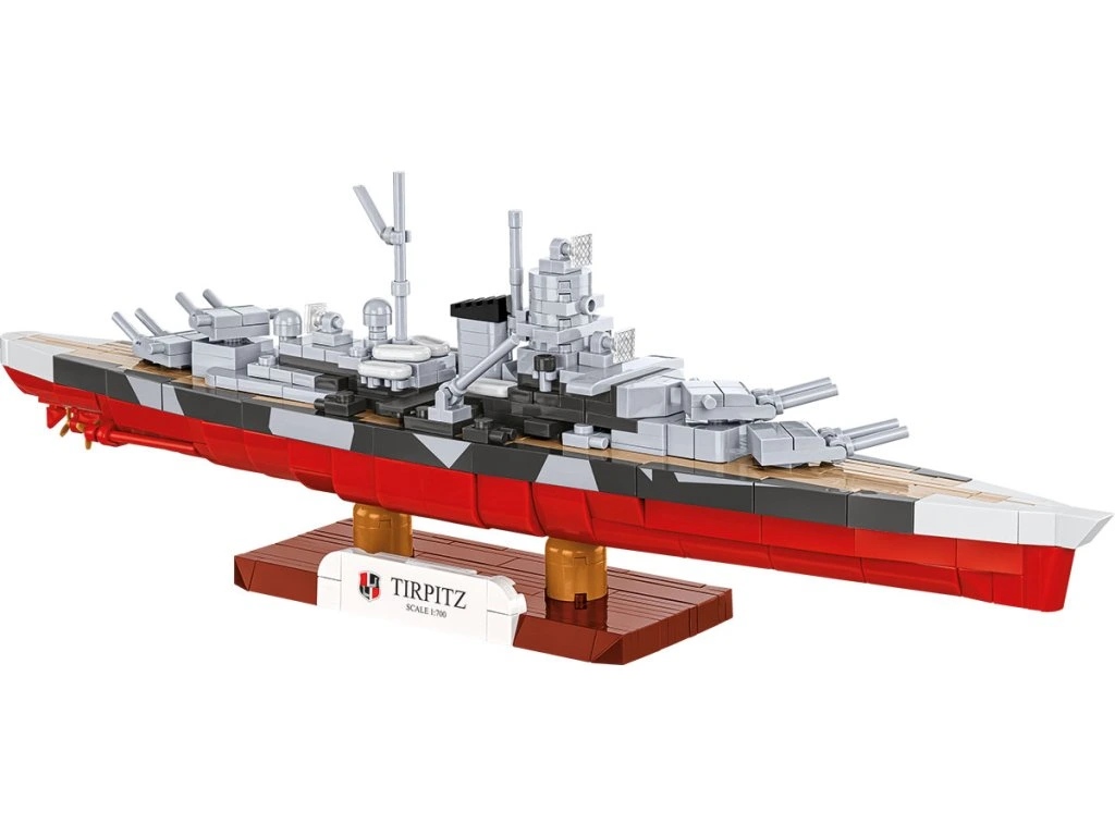 Cobi 4853 II WW Battleship Tirpitz, 1:700, 593 kostek