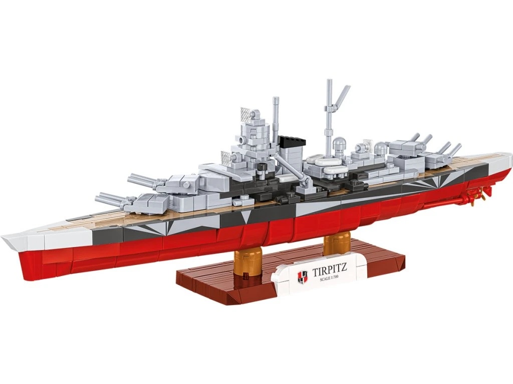 Cobi 4853 II WW Battleship Tirpitz, 1:700, 593 kostek