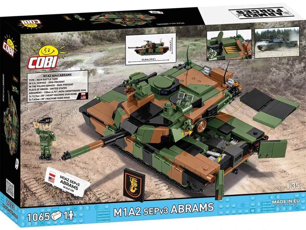 Cobi 2633 Armed Forces Abrams M1A2 SEPv3, 1:35, 1065 kostek