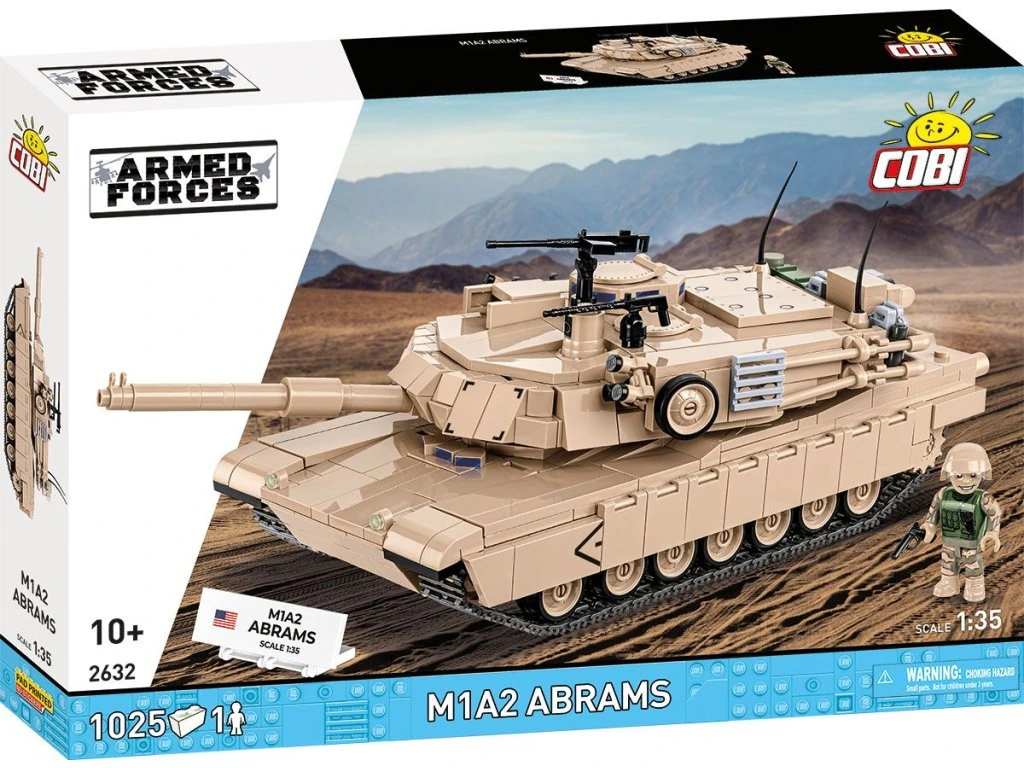 Cobi 2632 Armed Forces M1A2 Abrams, 1:35, 1025 kostek