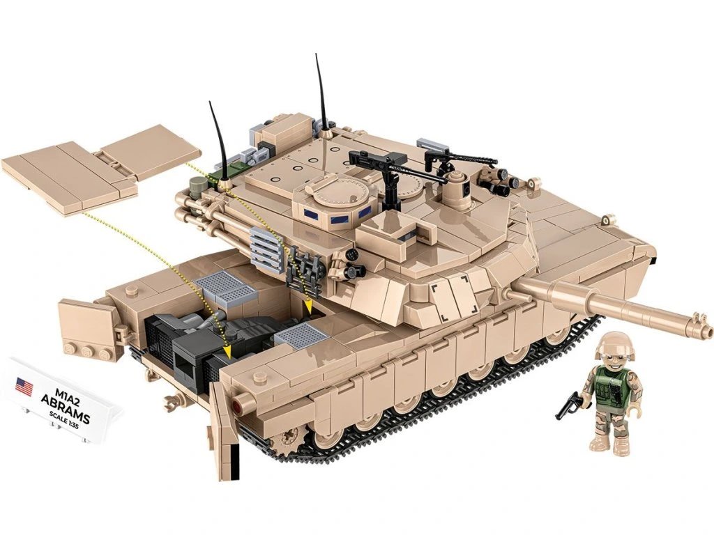 Cobi 2632 Armed Forces M1A2 Abrams, 1:35, 1025 kostek